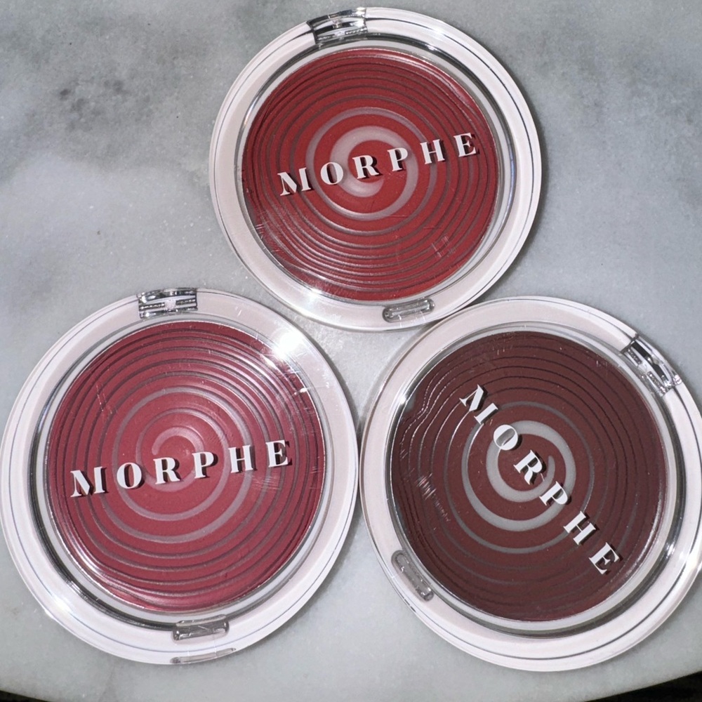 3 Morphe Huephoric Rush 3-in-1 Silk Blush in Intoxicated, Tpuched & Hypnotized